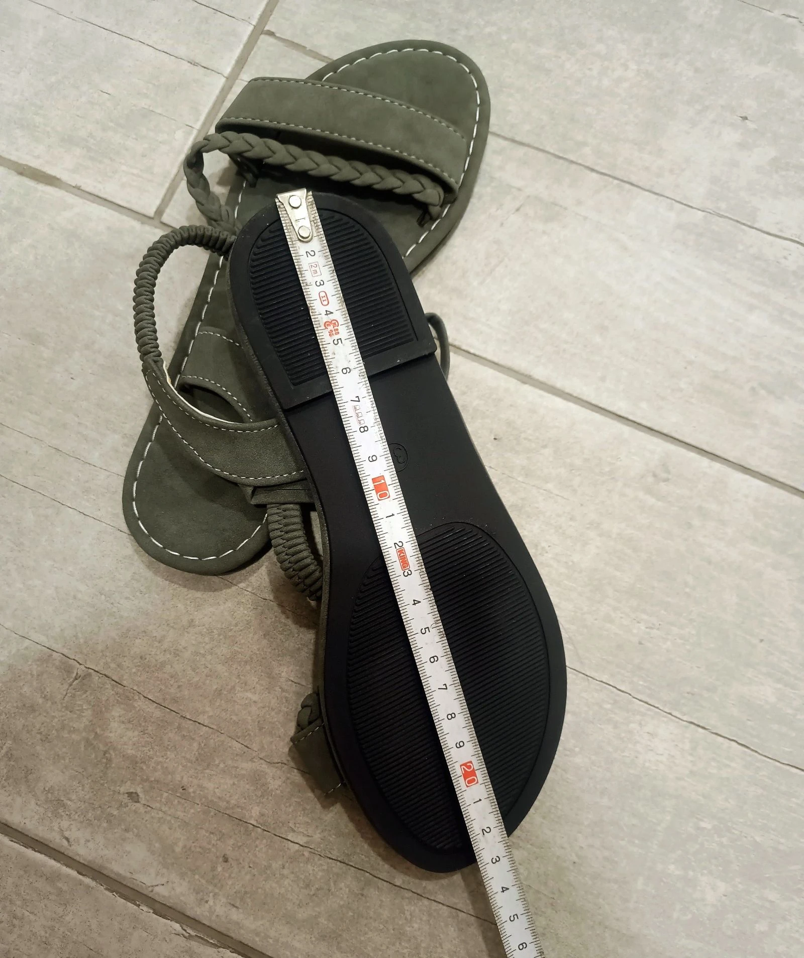 Sandalias planas verde oliva – photo 6